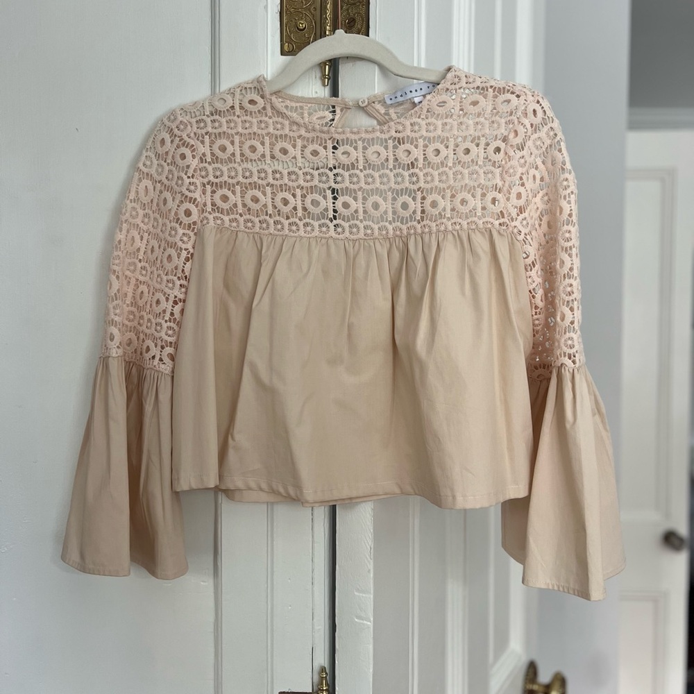 Endless Rose Blush Lace Blouse